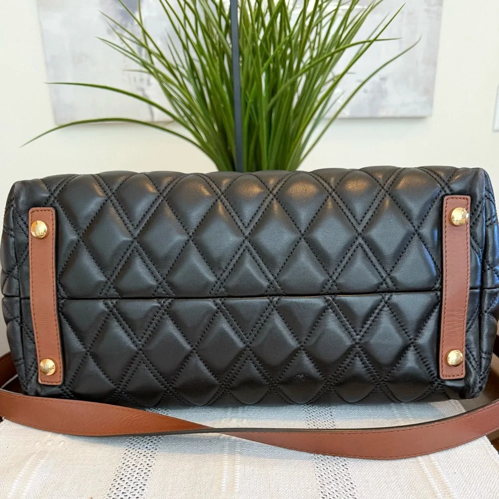 Burberry Quilted Society Handbag